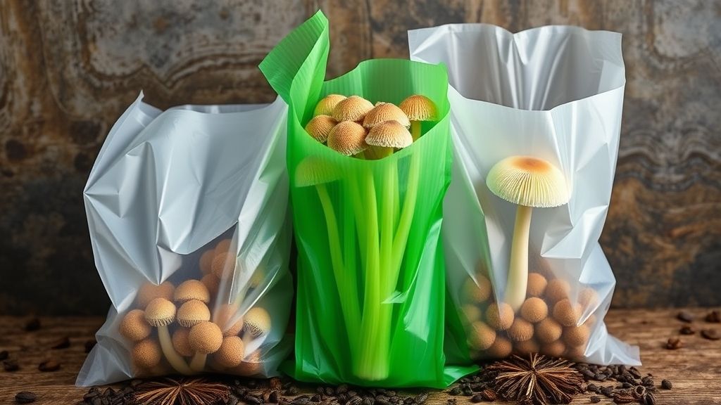 Millet-based mushroom grow bags for high-yield mushroom cultivation
