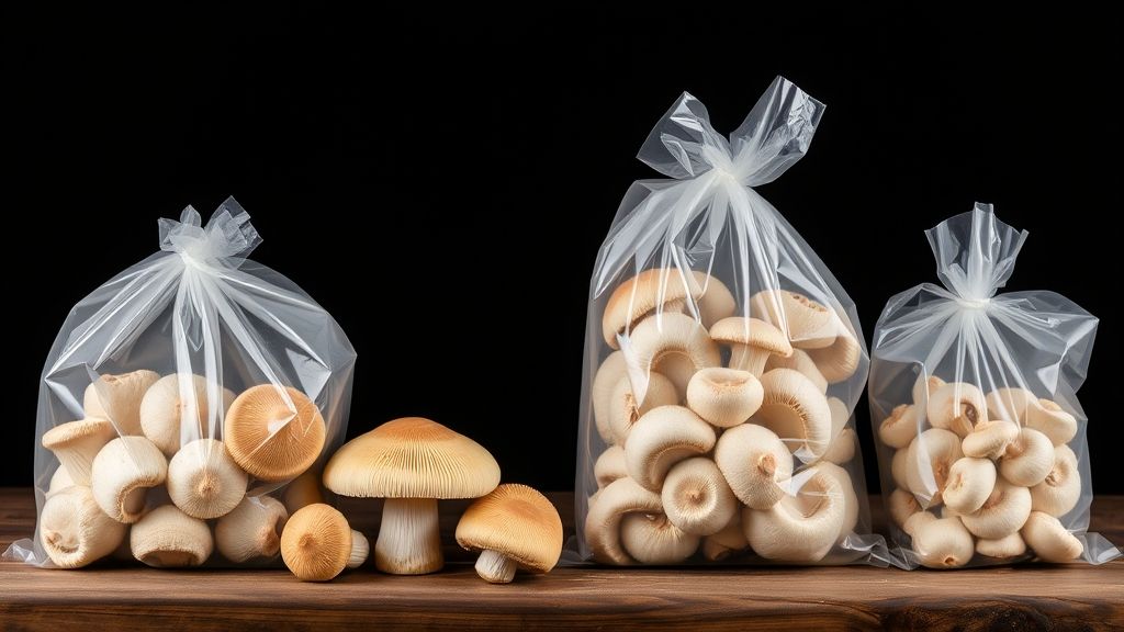 Organic millet mushroom bags for beginners and experts alike