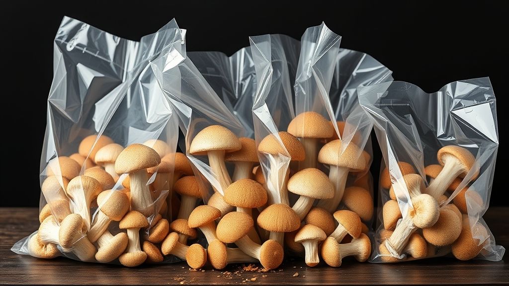 Premium millet mushroom cultivation bags for efficient mushroom production