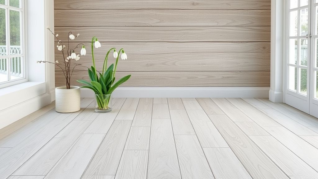 Snowdrop snow white wood flooring with a clean and elegant finish