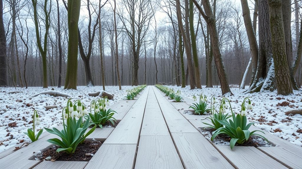 Soft snow white wooden floor ideal for minimalist and contemporary interior designs