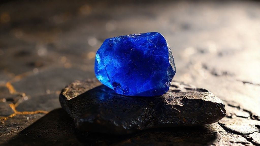 handcrafted tibetan lapis lazuli amulet believed to strengthen psychic awareness