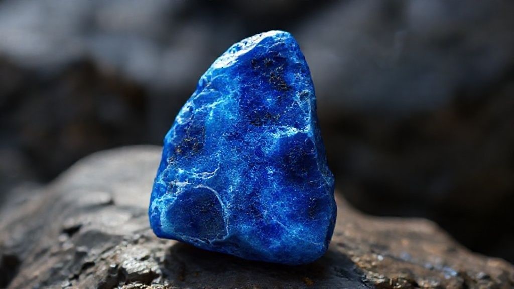 polished tibetan lapis lazuli stone associated with intuition and metaphysical healing